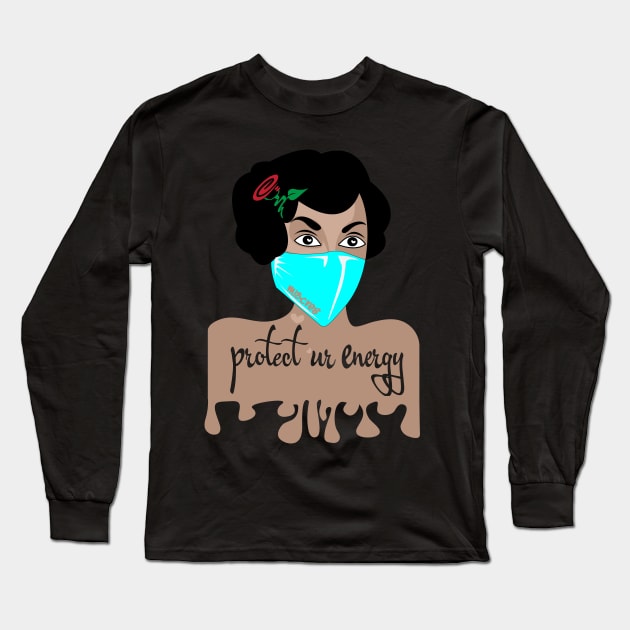 Gurl Protect Ur Energy Long Sleeve T-Shirt by MISCRE8 MERCH